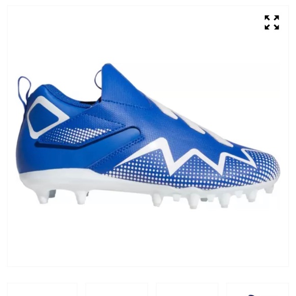 adidas Kids' Freak Spark Team Football Cleats.  Very good condition. Blue/white - Picture 3 of 5